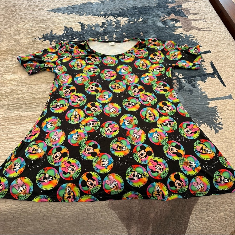 Disney Colorful Graphic T-Shirt/Dress
